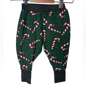 Candy Cane Christmas Harem Pants Small Boutique Size 12M Baby Holiday Winter